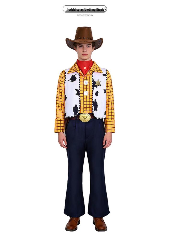 Children's Day Halloween Cosplay: Toy Story 4 Woody & Jessie Costume