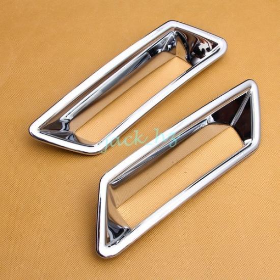 Front & Rear Chrome Fog Light Cover Surrounds For For Nissan Rogue X-Trail T33