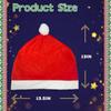 4 Pieces Cute Santa Hat Car Headrest Covers, Christmas Decoration Soft Cushion Cover
