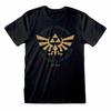 The Legend Of Zelda T-Shirt Hyrule Kingdom Symbol Official New Black