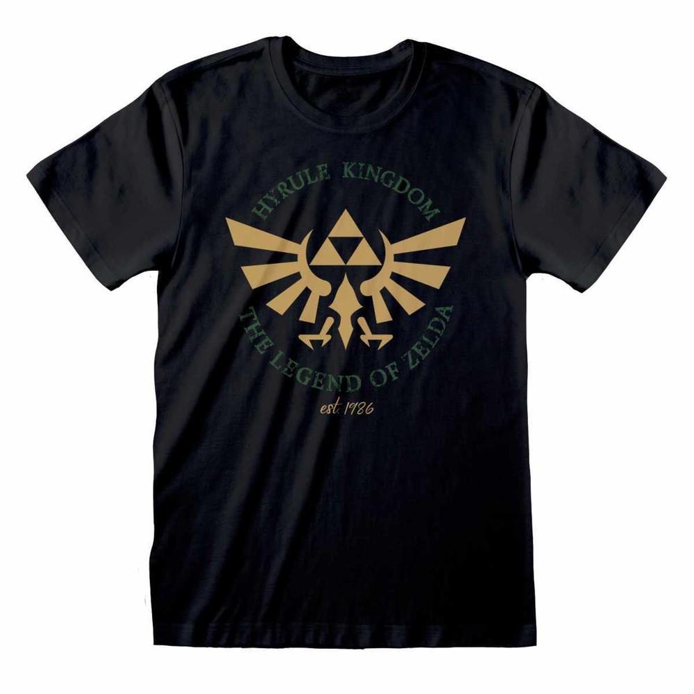 The Legend Of Zelda T-Shirt Hyrule Kingdom Symbol Official New Black