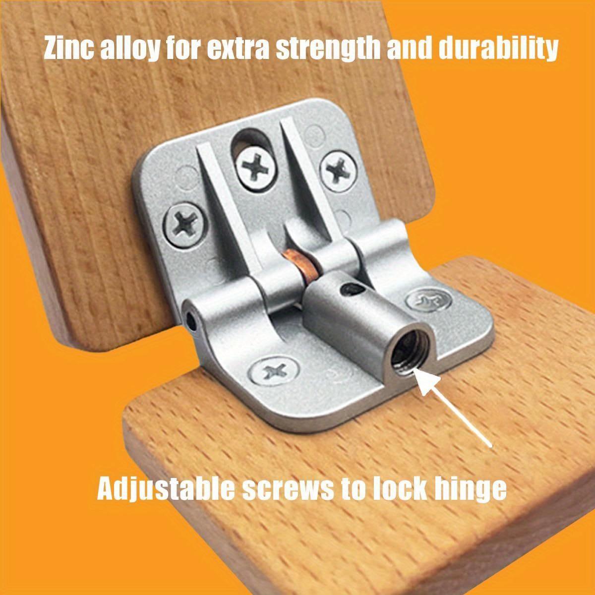Zinc Alloy Locking Hinges, Adjustable Locking Hinge 180 Degree, Drop Leaf Table Hinges, with Copper Parts Torque Hinges