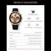 OLEVS Luxury Men Watch Quartz Man Watches Waterproof Luminous Top Brand Watch for Men Date Chronograph Sport Wristwatch
