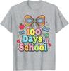 100th Day of School 100 Days Teacher Coquette Bow Unisex T-Shirt