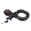 Bicycle Anti Theft Spiral Steel Cable Combination Security Lock Cycling Protective Lock
