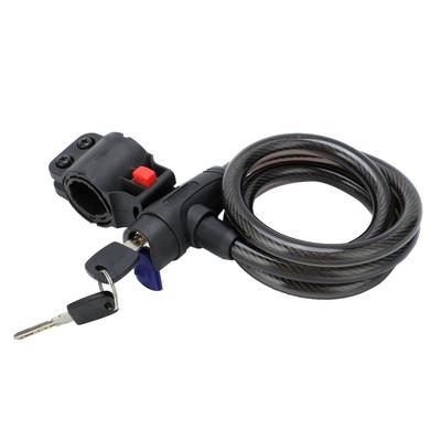 Bicycle Anti Theft Spiral Steel Cable Combination Security Lock Cycling Protective Lock