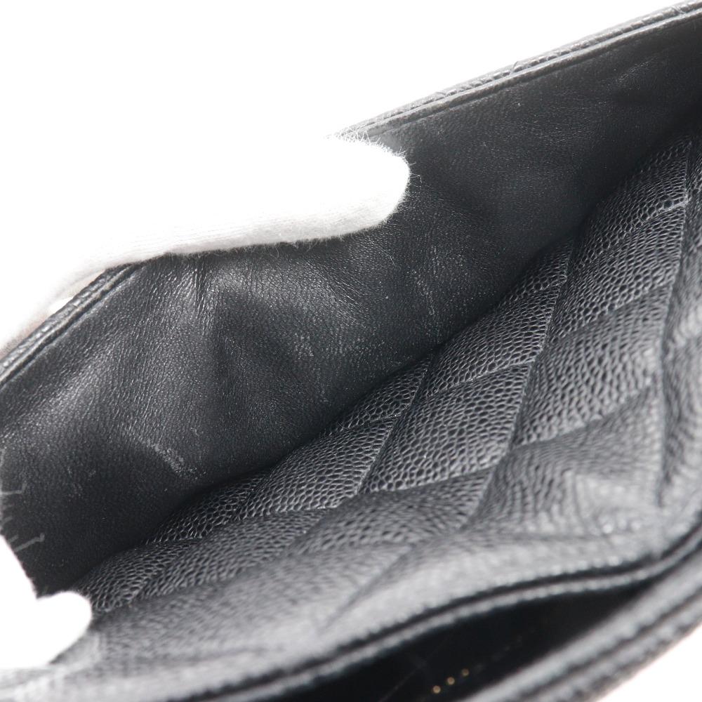 CHANEL Medallion Tote Tote Bag A01804 COCO Mark Matelasse black Caviar skin Women Used