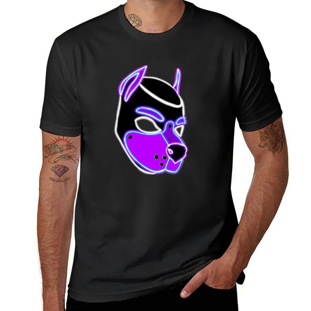 Purple Pup T-Shirt cute clothes Blouse quick drying customs design your own mens graphic t-shirts funny
