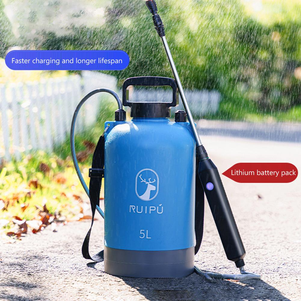 5L Electric Sprayer Rechargeable Garden Watering Spray Gun Garden Sprayer Smart Agricultural Disinfection Pesticide Dispenser