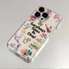 Ins English Everything Will Be Fine Applicable Apple 16promax Mobile Phone Case 15 Apple 14 Couple 13 New 12 Women X