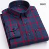 Plaid Shirts for Large Men Cotton Sanded Soft Long Sleeve Casual