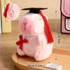 Doctor Capybara Doll Graduate  Kawaii Stuffed Animal Plushie Cute Pendant Creative Cartoon Pillow Graduation Gifts