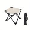 Ultra-Light Portable Folding Camping Stool with Storage Bag Side Pocket - Durable Frame, Quick Setup, Ideal for Camping, Fishing, Outdoor Activities
