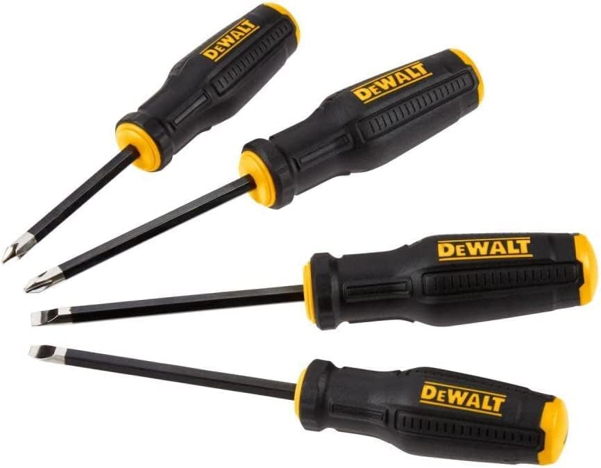 DeWalt Tough Series Screwdriver Set of 4 with Magnet, DWHT65101 [Parallel Import]