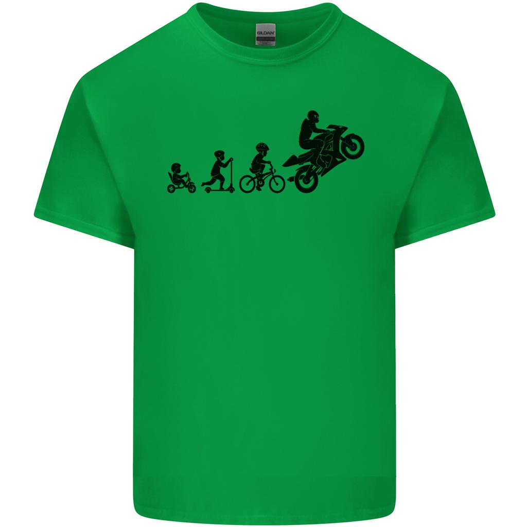 Motorbike Evolution Funny Biker Motorcycle Unisexs Light Cotton TShirt