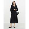 JUZUI Women's Pleated A-line Midi Skirt