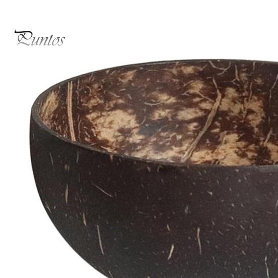 Mísa z kokosového dřeva Veganský dárek z přírodních kokosových skořápek Smoothie Acai Buddha Bowls Rustikální servírovací misky Snadno čistitelné řemeslné kokosové misky pro