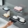 Waterproof Soap Storage Rack Self Adhesive Soap Drain Box Soap Organizer  Restaurant
