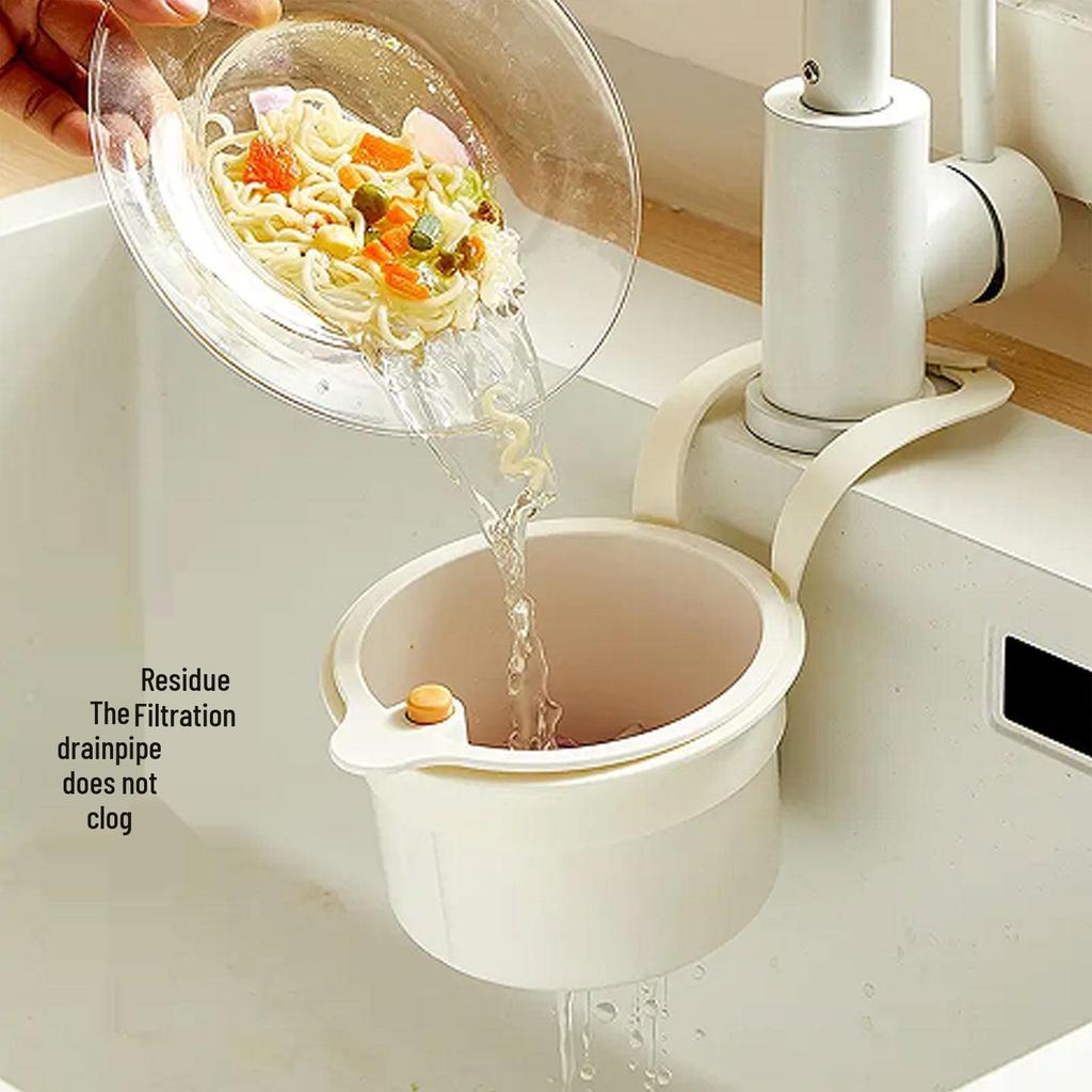 Hanging Kitchen Sink Drain Basket for Food Residue & Fruit Washing