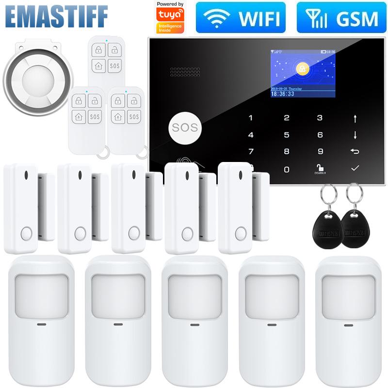 Tuya Smart Dual Network GSM WiFi Anti-Theft Alarm System for Home Doors and Windows