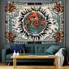 2D Gothic Third Eye Tapestry Mystical Witchy Home Background Decor