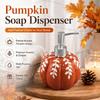 Pumpkin Soap Dispenser Kitchen Refillable Ceramic Funny Halloween Dish Soap Dispenser for Halloween Thanksgiving Harvest