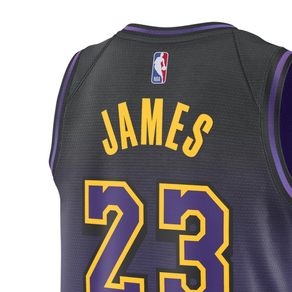 Nike James 23 Lakers 24-25 City Edition SW Basketball Jersey Men Jerseys Purple FQ4346-504
