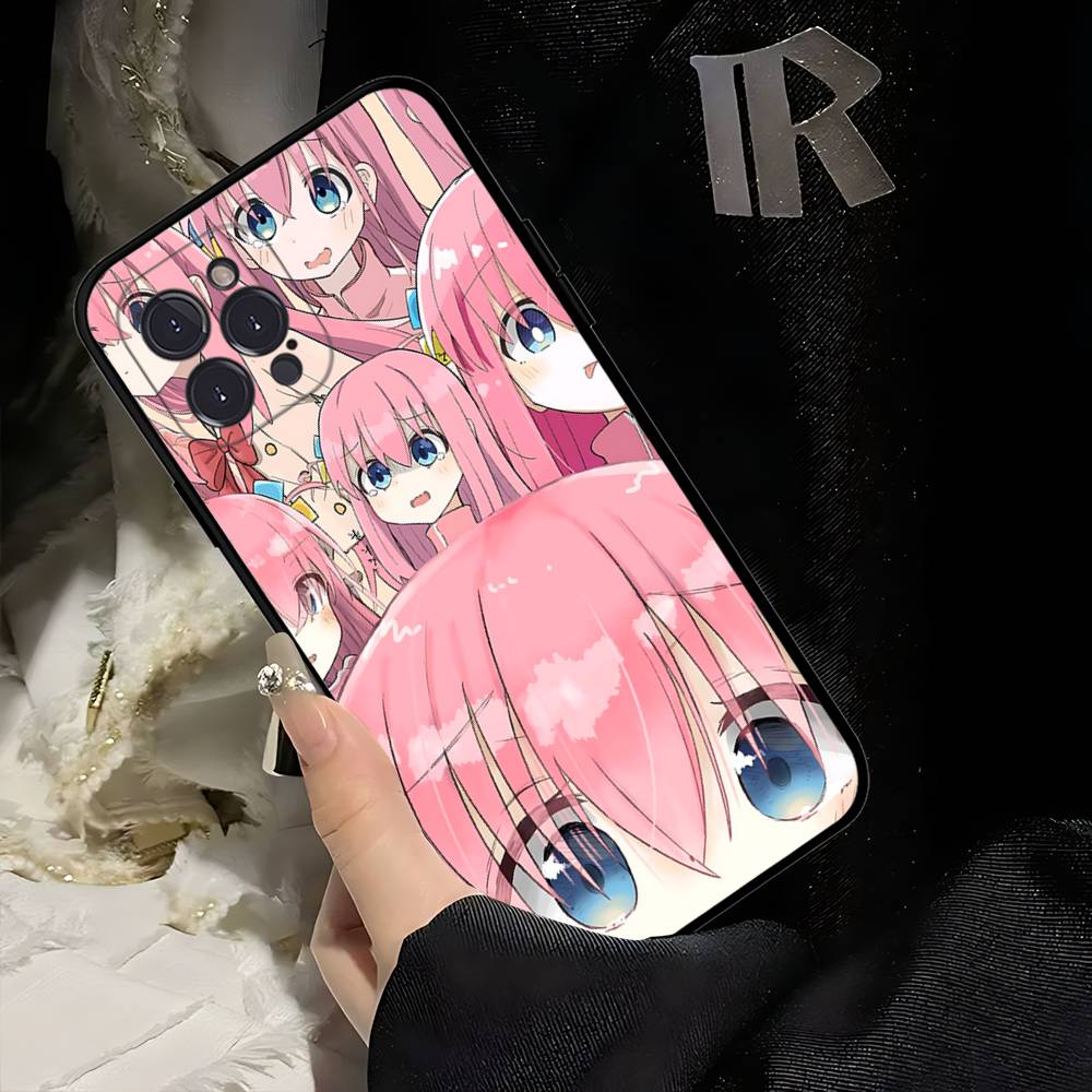

B-BOCCHI THE ROCK! Phone Case For IPhone 16 15 14 13 12 11 17 Pro Max Simplicity Back TPU Soft Case iPhone 12pro max