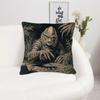 1pc Gothic Monster Pillowcase, Made of Soft And Comfortable Polyester Short Plush Fabric, Single-Sided Print, Measures 44.96*44.96 Cm, Machine Washabl