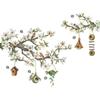 Bird Flower Branch Window Decoration Wall Stickers Self-adhesive Removable Glass Stickers Home Decoration Visual Wallpaper