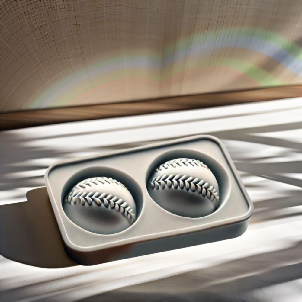 

Easy Release Baseball Ice Mold Tray 3D Sphere Ice Ball Maker Mold Creative Ice Cube Mold Bar 2-Grid