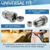 Metal Construction Quick Connector Multiple Degree Spray Nozzle Tips  Garden Washing