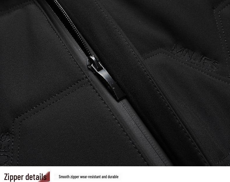 Woodpecker Dad Winter Coat: Velvet-Thickened Down Cotton Jacket for Middle-Aged & Elderly, Lapel Design, Warm Cotton Clothing.