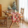 Christmas Festive Jacquard Linen Tablecloth Rectangular Runner Decorative TV Cabinet Cover