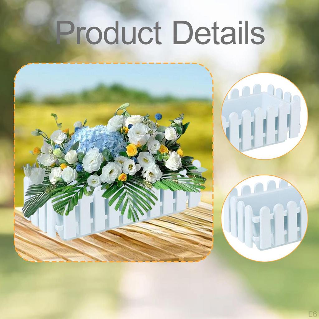 Cachepô de Cerca Vaso de Flores Planta Floreira para Jardim Quintal Pátio Varanda