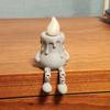 Yousheng 3D Printed Halloween Candle Figurine, Glow-in-the-Dark Spooky Decor with Movable Joints, Creative Desktop Decoration Multiple Colors, Gift