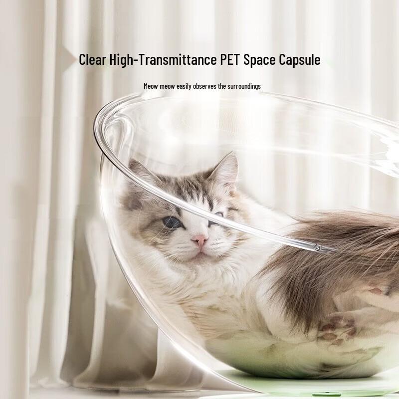 Space Capsule Interactive Cat Turntable Toy