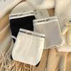 Women Panties Seamless Mid Waist Contrast Color Letter Pattern Elastic Soft Breathable Japanese Style Anti-septic Moisture-wicki