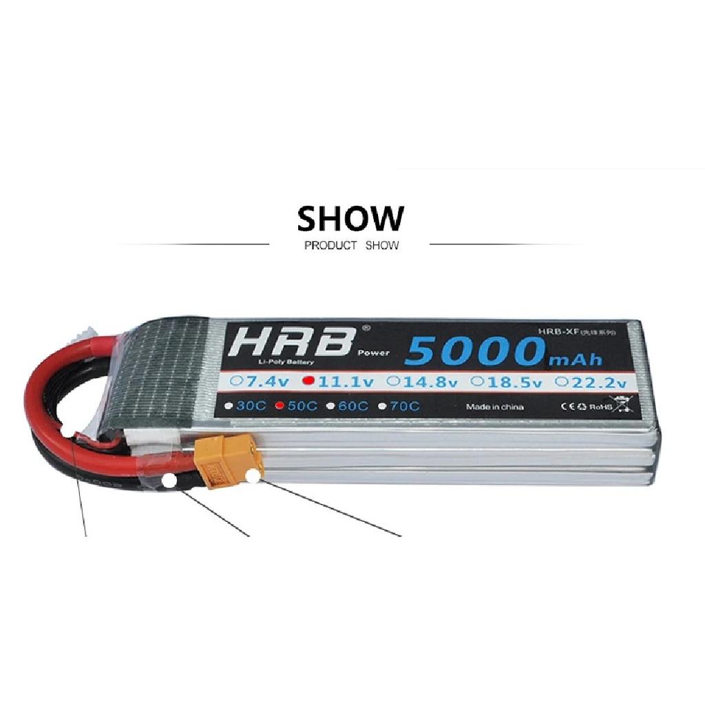 HRB 2S 3S 5S 4S 6S Lipo Baterie 3000mAh 4000mAh 5000mAh 6000mAh 7.4V 11.1V 14.8V 18.5V 22.2V XT60 Deans EC5 FPV Letadla