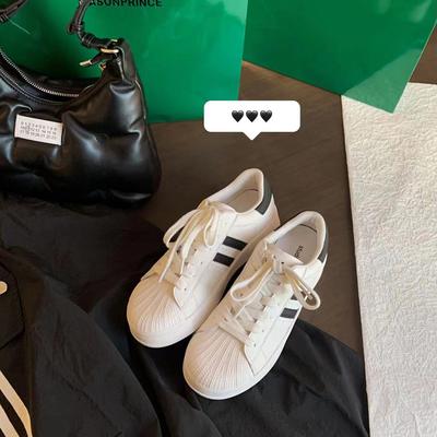 Grape Mother Studiolee Shell Head Color Matching Sports and Leisure Little White Shoes Board Shoes Women's 2025 New Summer