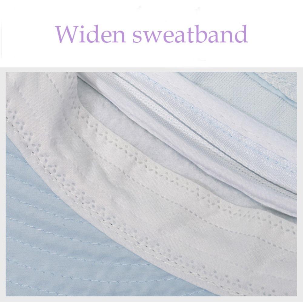 Casual 2 in 1 Women Top Air Cap Detachable Adjustable Sunscreen Cap Solid Color Breathable Anti-UV Beach Cap