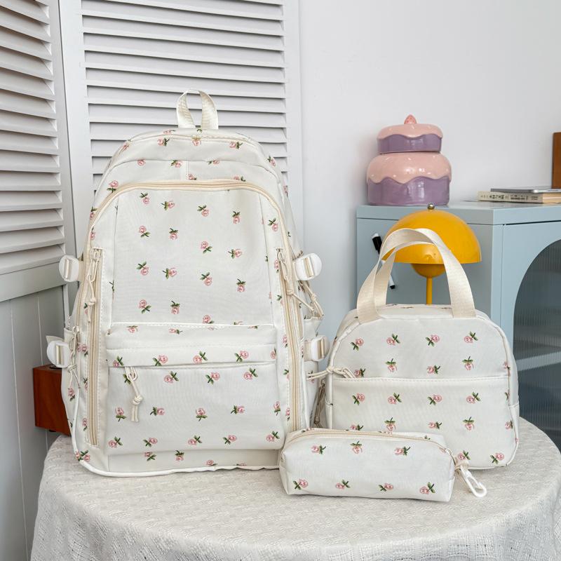 Schoolbag new ins wind simple casual large capacity schoolbag women's backpack outdoor small fresh travel light backpack