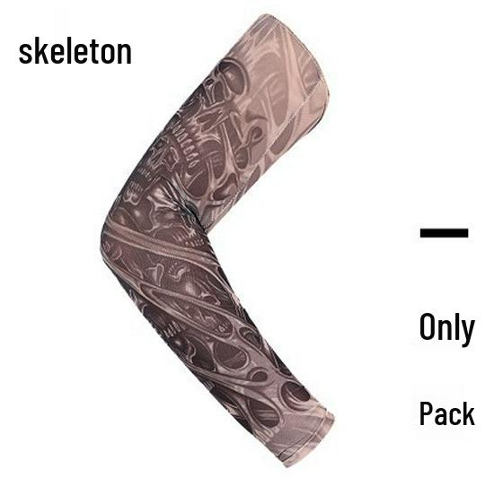Seamless Outdoor Flower Tattoo Arm Sleeve - UV Protection for Cycling In Various Colors