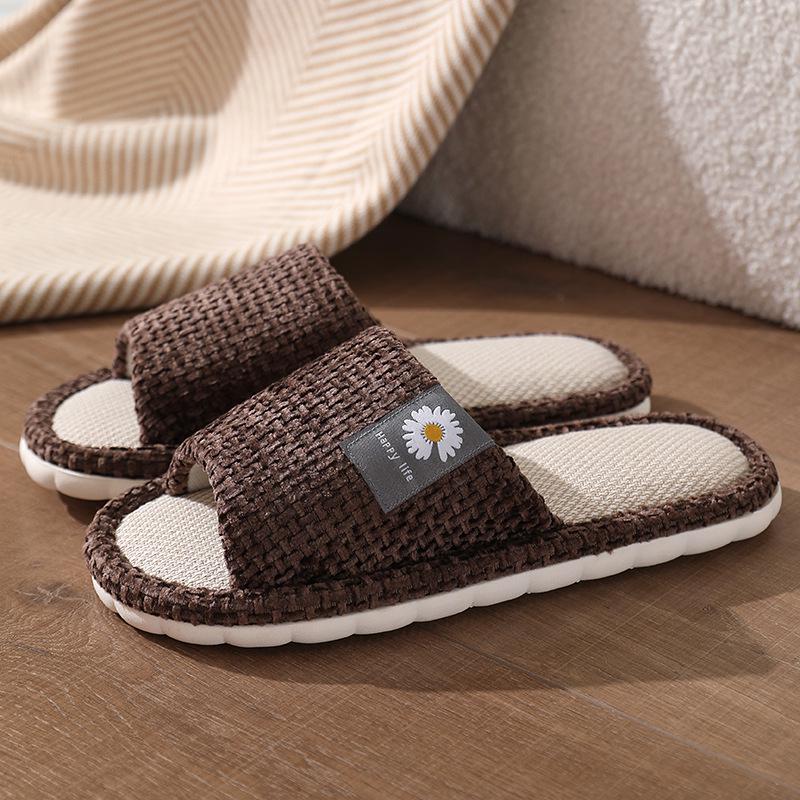 "Women's Non-Slip Silent Indoor Cotton & Linen Slippers"