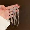 Light luxury high-end sense gold long fringed temperament earrings fashionable atmosphere versatile stud earrings personalized daily earrings