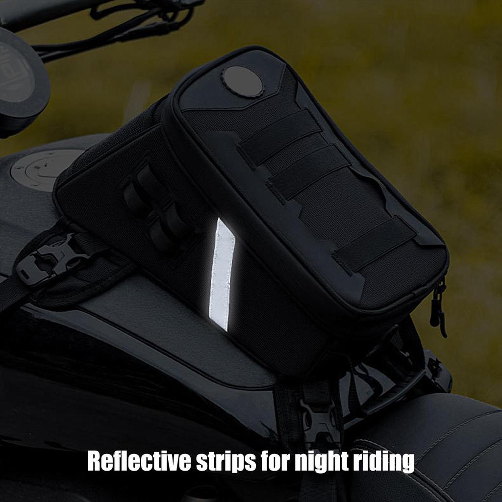 Portable Waterproof Motorcycle Oil Fuel Tank Bag Navigation Universal Motorbike Riding Cycling Tool Backpack Portable