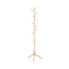 Standing Coat Rack, Solid Wood Coat Rack, Tree-Shaped Coat Rack with 8 Hooks, 3 Height Options, for Clothes, Hats, Bags, for Living Room
