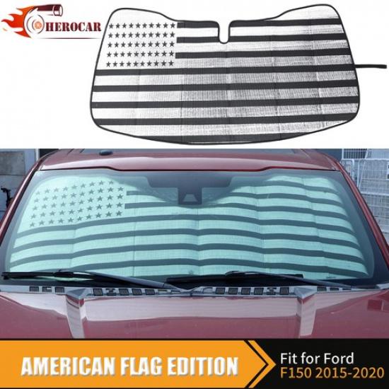 Front Windshield Sunshade Folding Sun Shade Visor Cover For Ford F150 2015-