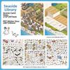 Shop Theme Stationery Stickers PET Die Cut Mini Landscape Sticker Stacking Stickers  Children Gifts