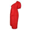 Collar Split Ruffled Dress Sexy Women's Dress Fashion Clothing Diagonal